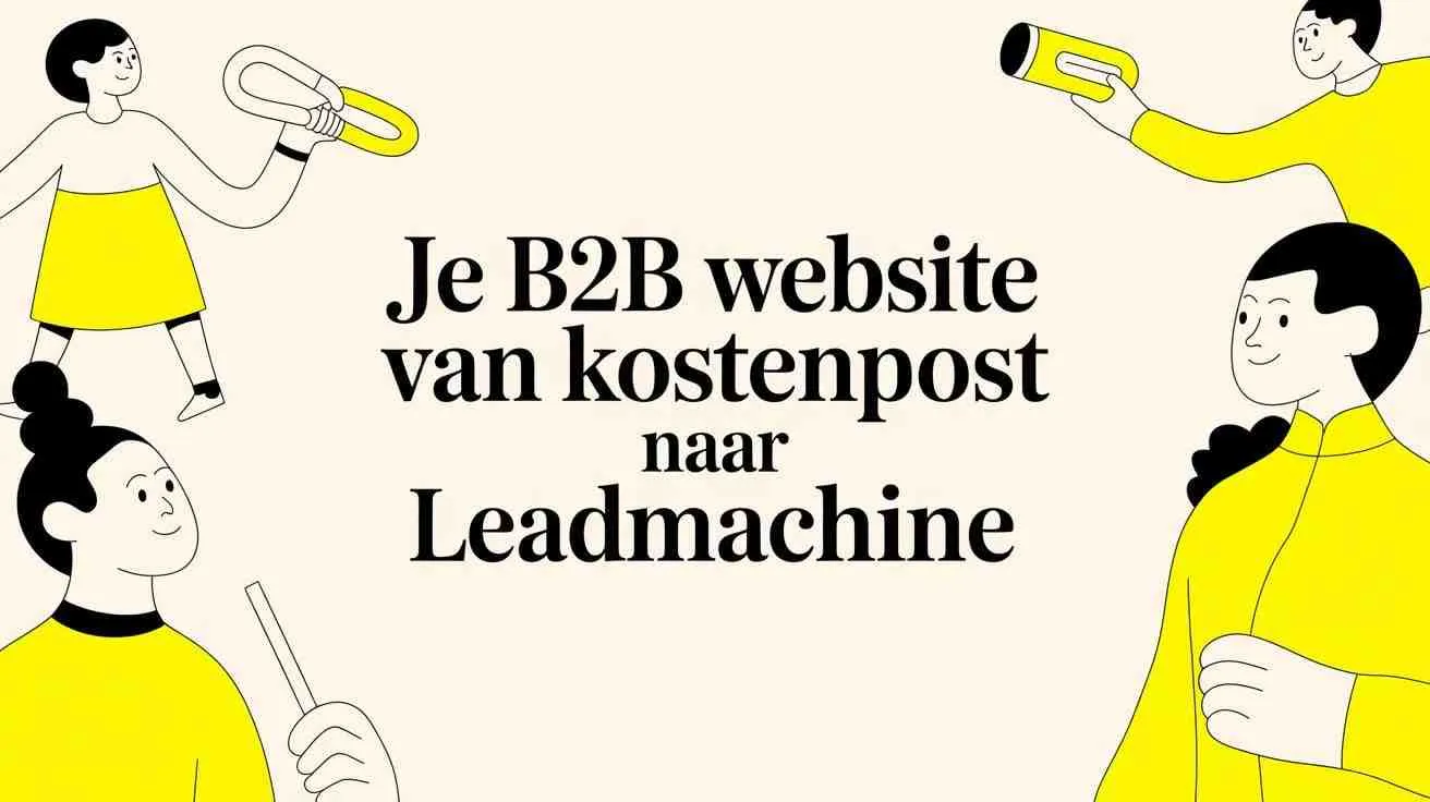 Je B2B website van kostenpost naar leadmachine? Tijd om wakker te worden.