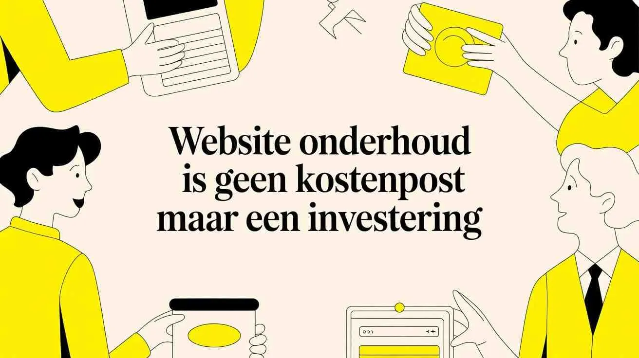 Website onderhoud: Geen kostenpost, maar je beste investering