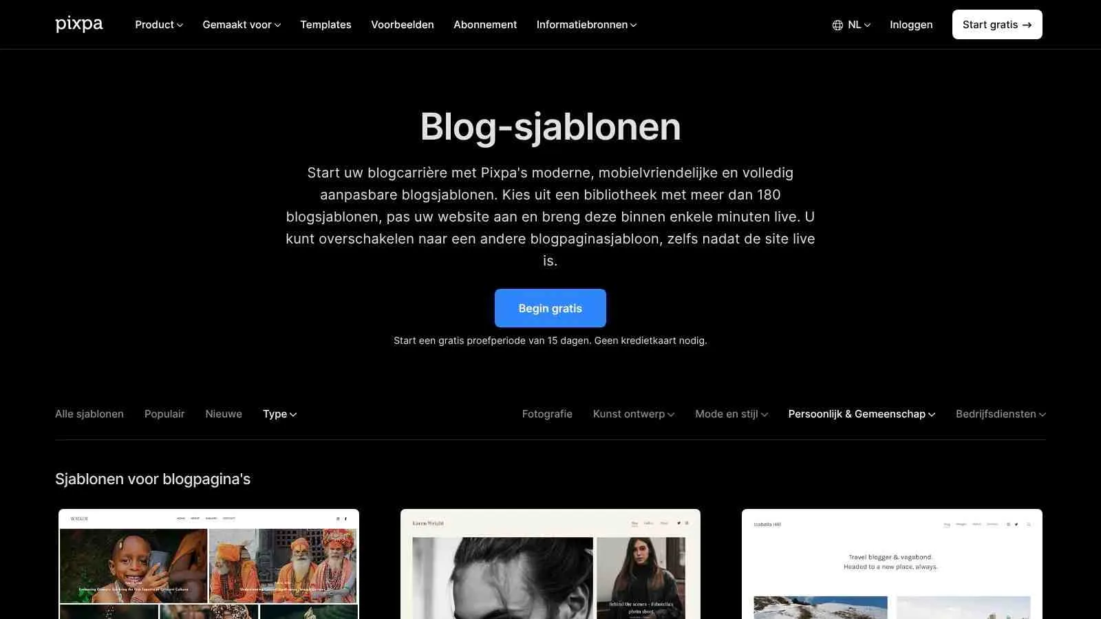 Voorbeeld 7: De 'Achter de Schermen' Blog