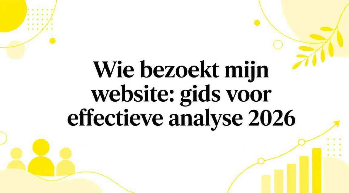 Wie bezoekt mijn website: gids voor effectieve analyse 2026