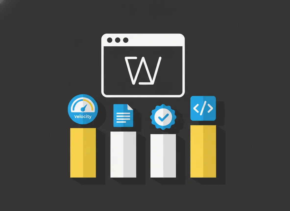 De vier pijlers techniek, content, autoriteit en structured data die samen een website dragen
