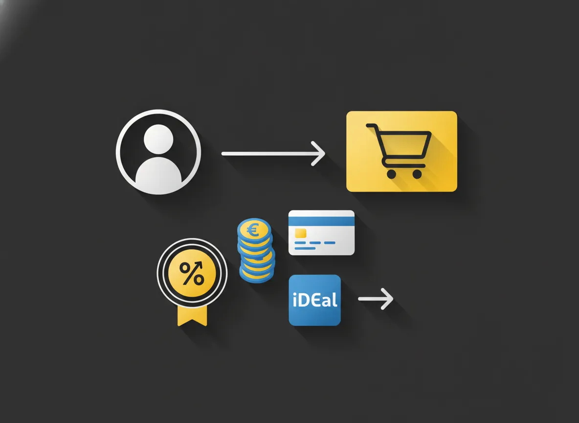Transactiekosten per verkoop bij een Shopify webshop in euro's