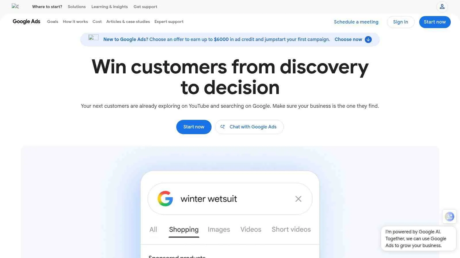 Screenshot from https://ads.google.com/