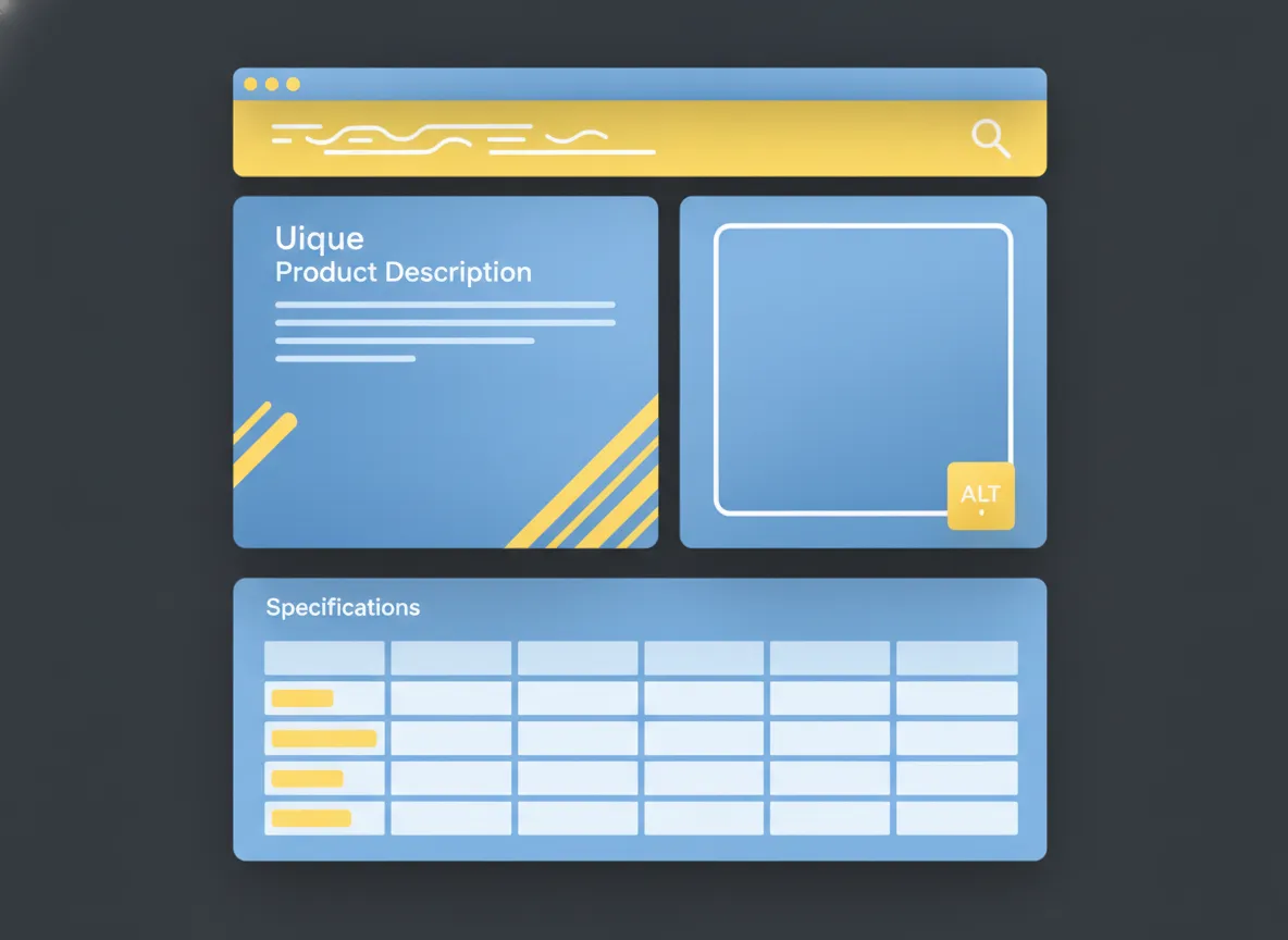 Geoptimaliseerde WooCommerce productpagina met unieke titel, omschrijving en specificaties