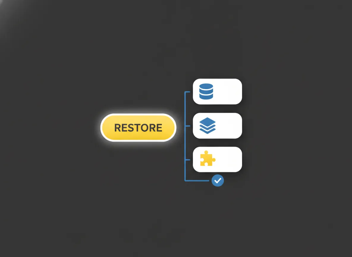 Stappen om een WordPress backup terug te zetten via een plugin met herstelknop